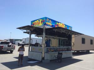 wrap vinyl on game trailer at county fairs