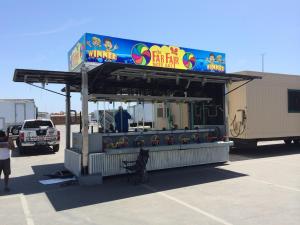 wrap vinyl on game trailer at county fairs 